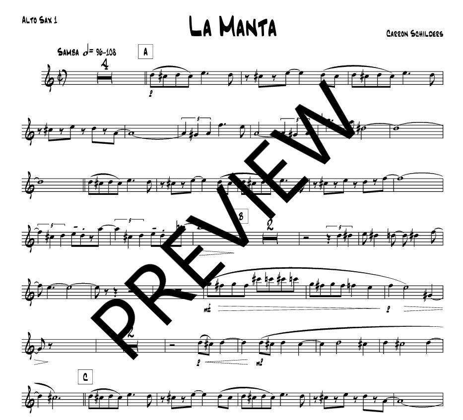 La Manta sheet music Full score + parts