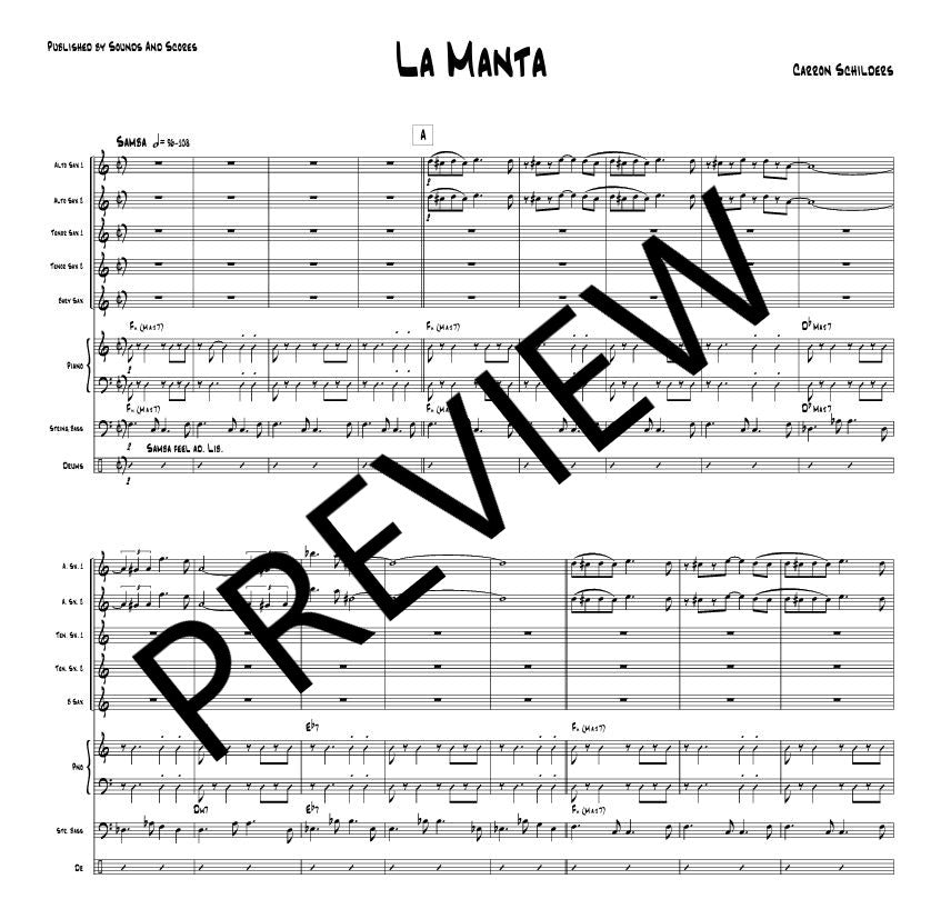 La Manta sheet music – Score only