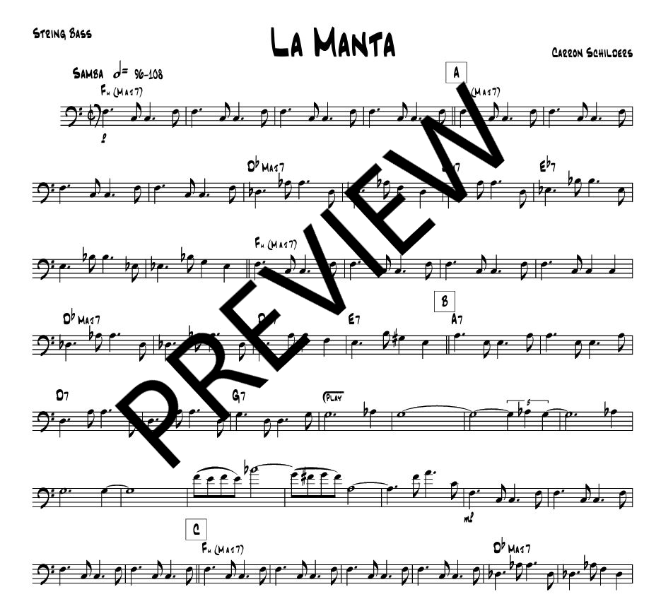 La Manta sheet music Full score + parts