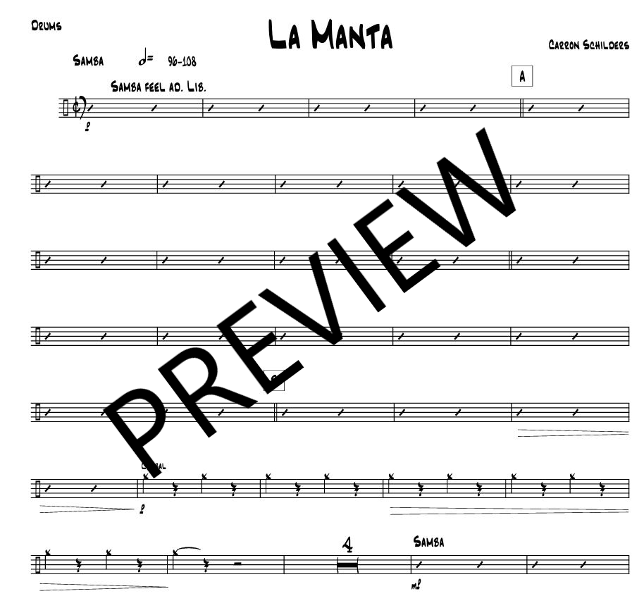La Manta sheet music Full score + parts