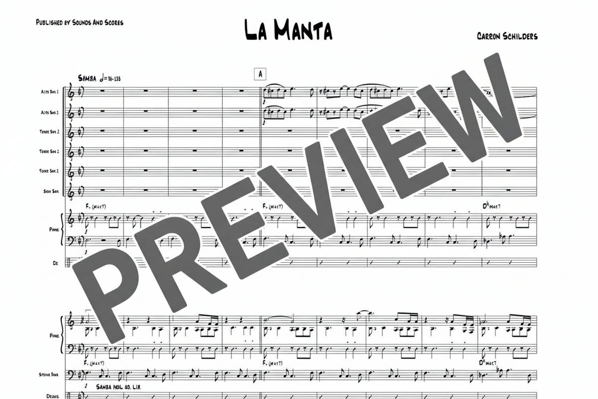 La Manta sheet music – Score only